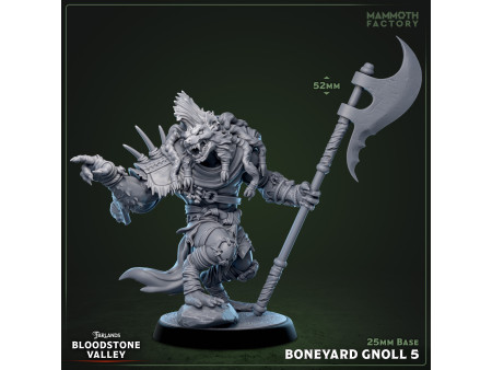 Pack de x5 guerreros gnoll - Miniaturas con peana de 25mm