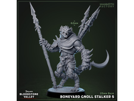 Pack de x5 acechadores gnoll - Miniaturas con peana de 25mm