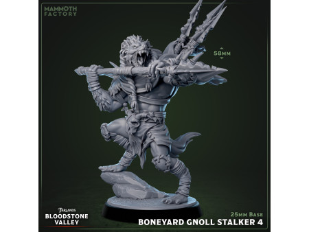 Pack de x5 acechadores gnoll - Miniaturas con peana de 25mm