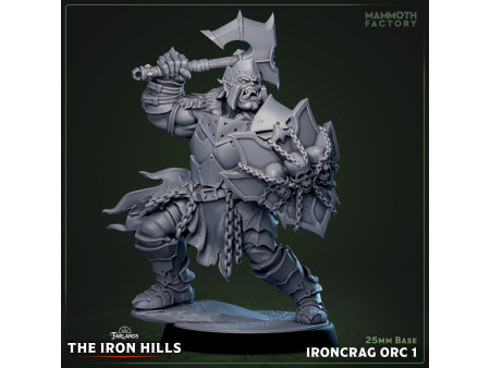 Pack de x6 orcos Ironcrag - Miniaturas con peana de 25mm