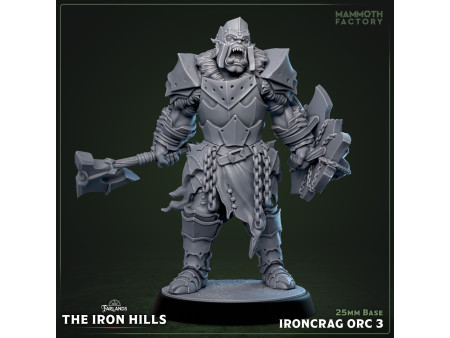 Pack de x6 orcos Ironcrag - Miniaturas con peana de 25mm