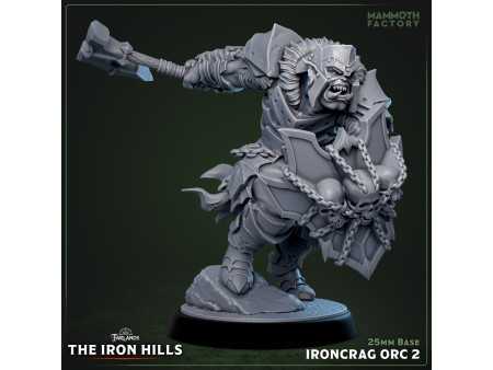 Pack de x6 orcos Ironcrag - Miniaturas con peana de 25mm