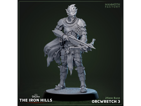 Pack de x3 orcos Orcwretch - Miniaturas con peana de 25mm