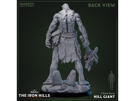 Gigante de las colinas - Miniatura con peana de 75mm