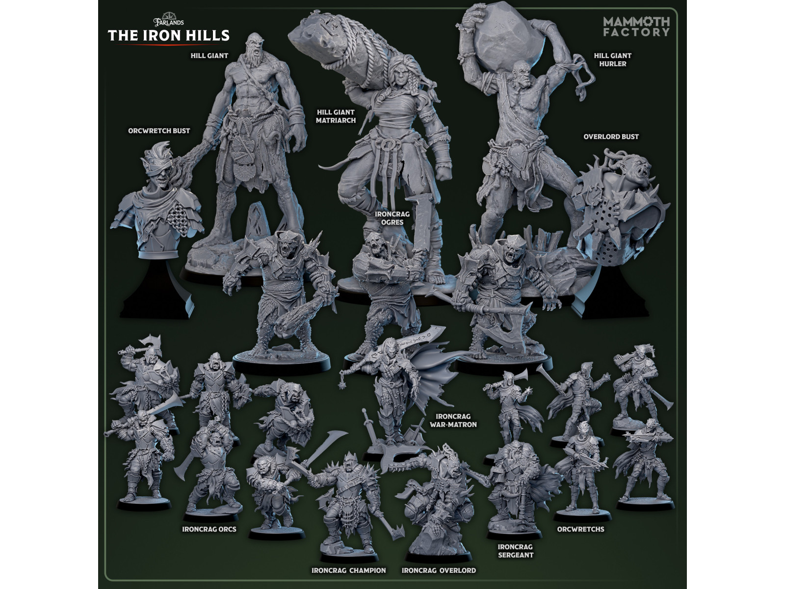 Colección completa Farlands: The Iron Hills - Set completo de miniaturas