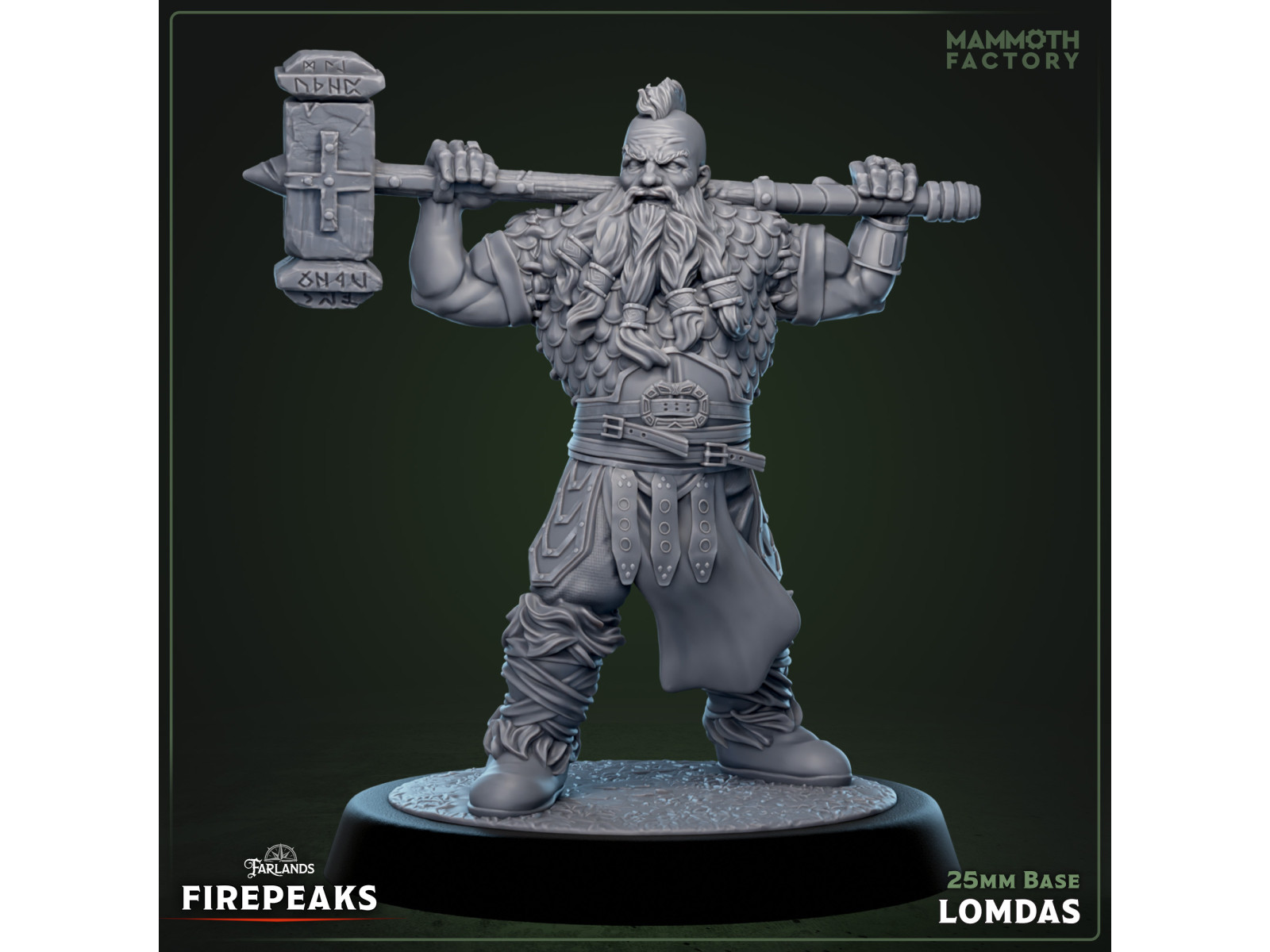 Lomdas - Miniatura con peana de 25mm