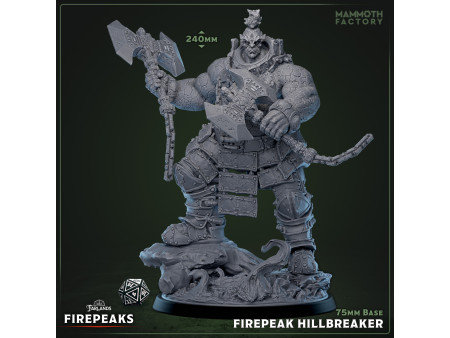 Gigante de fuego Rompeinfiernos - Miniatura con peana de 75mm