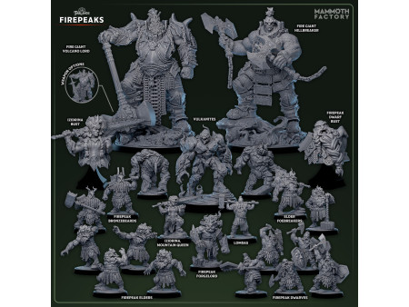 Colección completa Farlands: The Firepeaks - Set completo de miniaturas