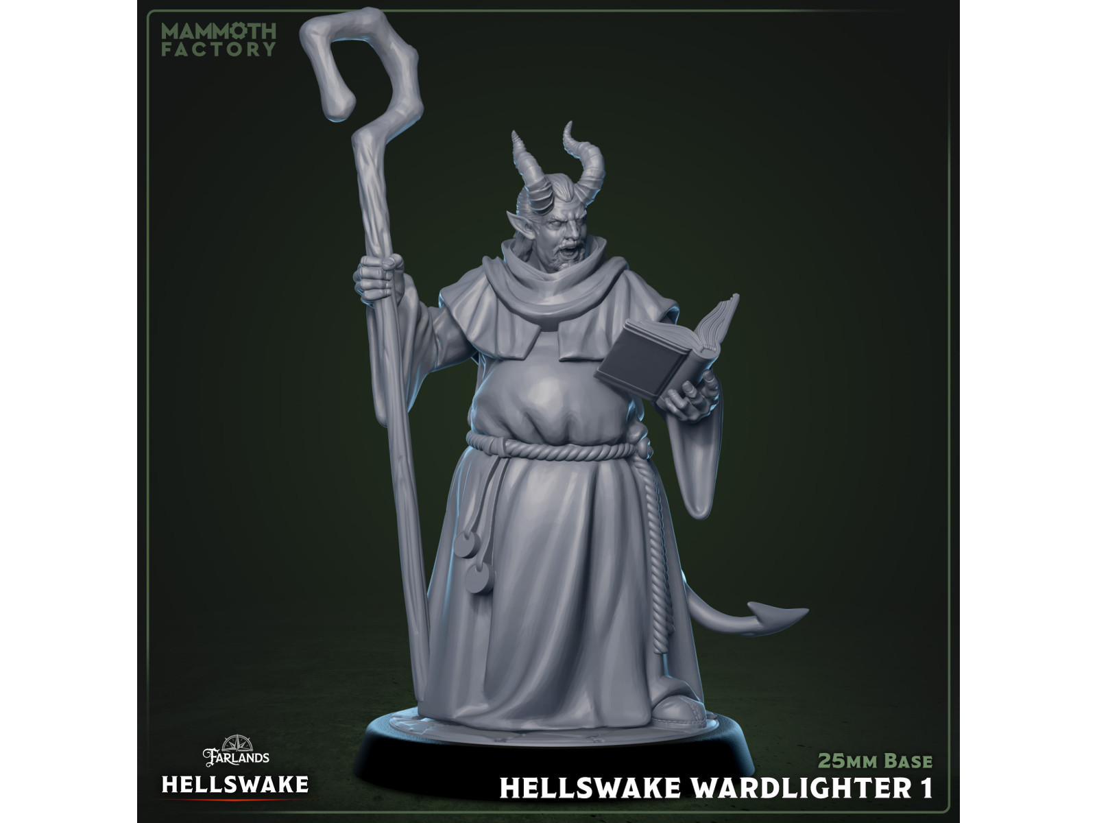Pack de x3 Hellswake Wardlighter - Miniaturas con peana de 25mm