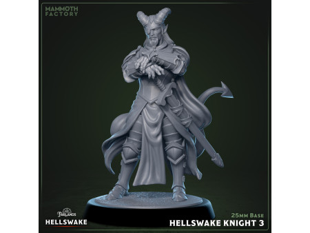 Pack de x3 Hellswake Knights - Miniaturas con peana de 25mm
