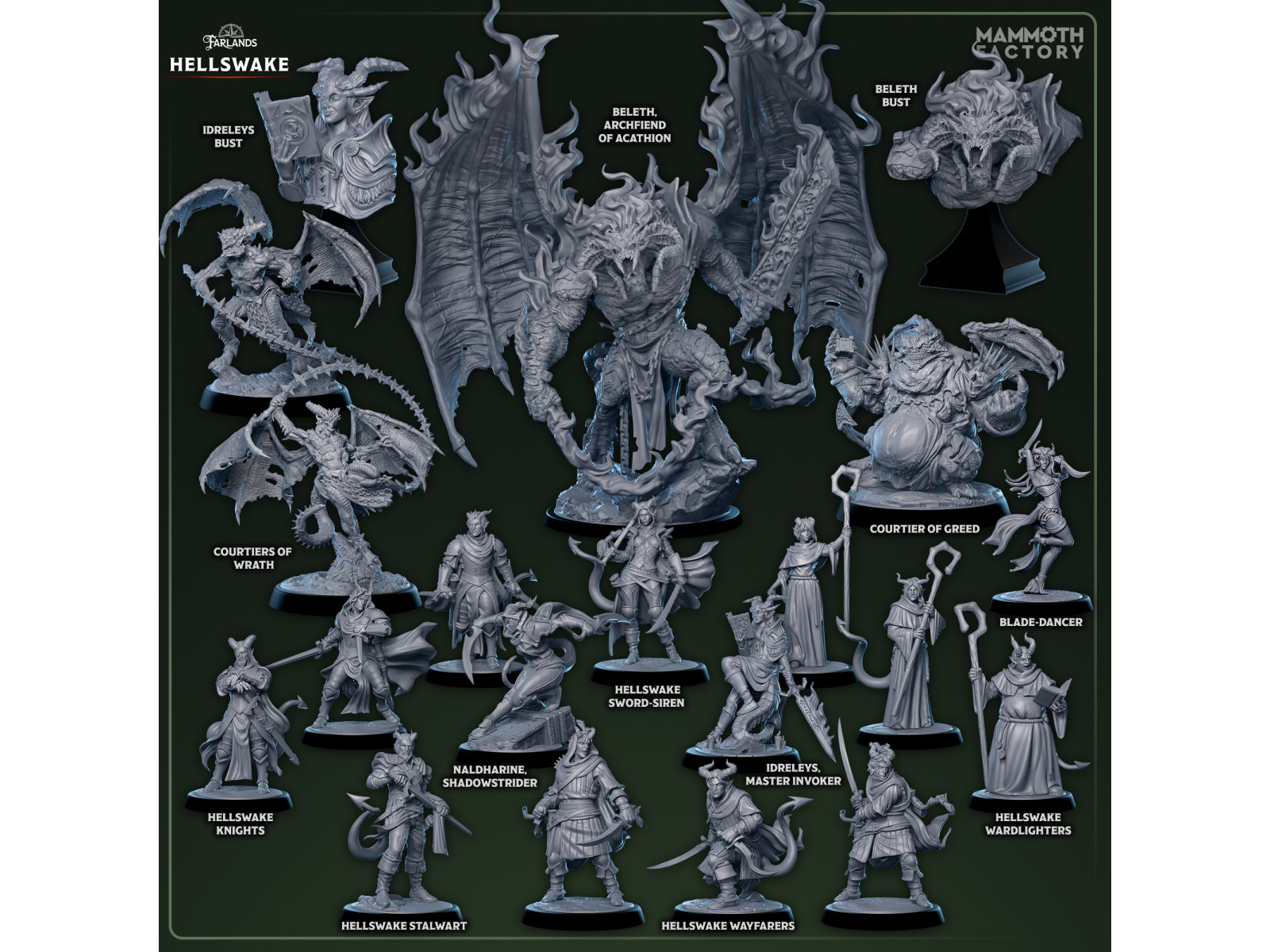 Colección completa Farlands: Hellswake - Set completo de miniaturas