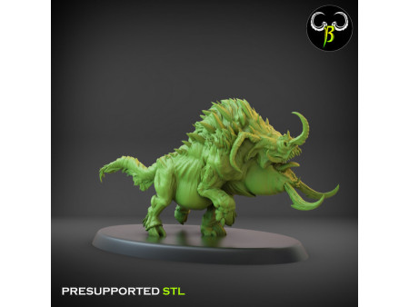 Pack de x12 jabalíes de guerra feroces - Miniaturas con peana de 60mm
