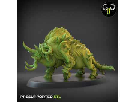 Pack de x12 jabalíes de guerra feroces - Miniaturas con peana de 60mm