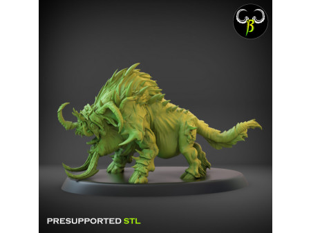 Pack de x12 jabalíes de guerra feroces - Miniaturas con peana de 60mm