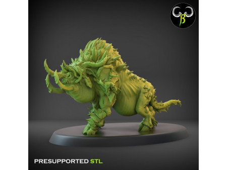 Pack de x12 jabalíes de guerra feroces - Miniaturas con peana de 60mm