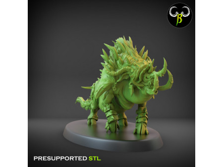 Pack de x12 jabalíes de guerra feroces - Miniaturas con peana de 60mm
