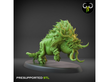 Pack de x12 jabalíes de guerra feroces - Miniaturas con peana de 60mm