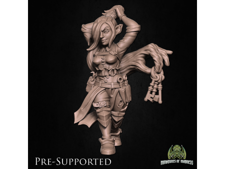Meena Mockclaw - Miniatura con peana de 25mm