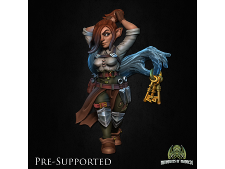 Meena Mockclaw - Miniatura con peana de 25mm