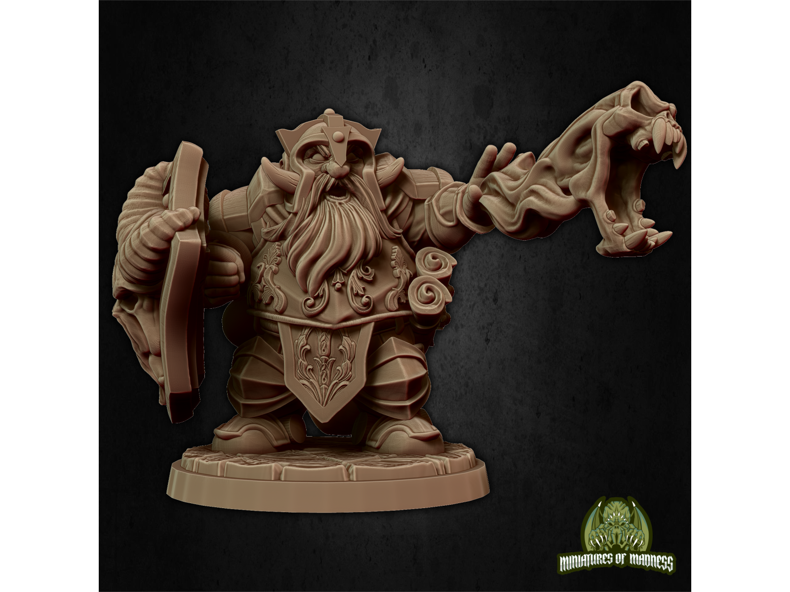 Ordain el Demente - Miniatura con peana de 25mm