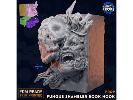 Booknook de zombi infestado de esporas - Decoración de fantasía para estanterías