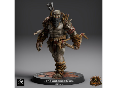 The Untamed Clan: partida de guerreros orcos a melé y a distancia - Miniaturas con peana de 32mm