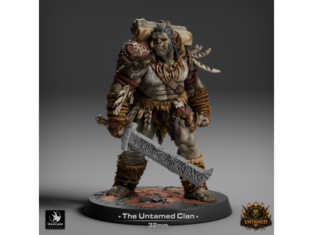 The Untamed Clan: partida de guerreros orcos a melé y a distancia - Miniaturas con peana de 32mm
