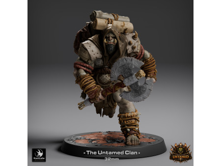 The Untamed Clan: partida de guerreros orcos a melé y a distancia - Miniaturas con peana de 32mm