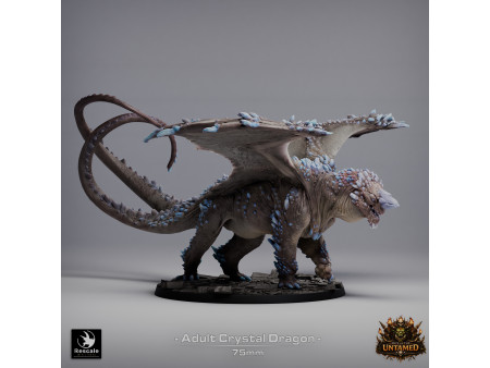 The Untamed Clan: dragón de cristal adulto - Miniatura con peana de 75mm