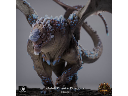 The Untamed Clan: dragón de cristal adulto - Miniatura con peana de 75mm