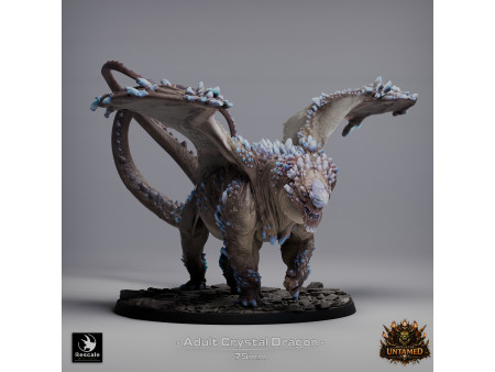 The Untamed Clan: dragón de cristal adulto - Miniatura con peana de 75mm
