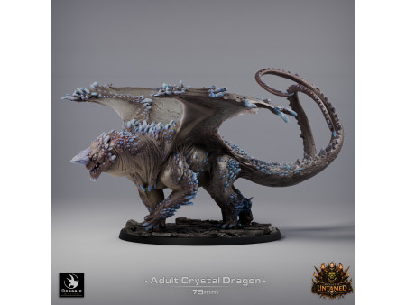 The Untamed Clan: dragón de cristal adulto - Miniatura con peana de 75mm