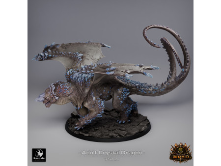 The Untamed Clan: dragón de cristal adulto - Miniatura con peana de 75mm