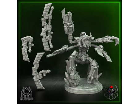 Lord Destructor Skorpekh de los Metal Born - Miniaturas sobre peana de 65mm