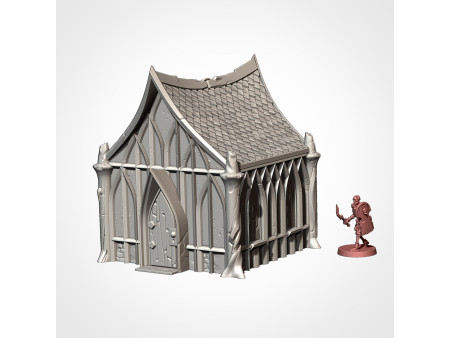 Villa élfica. Elfos de los bosques. Pack de x7 edificios - Conjunto de estructuras para escenografía