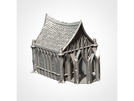 Villa élfica. Elfos de los bosques. Pack de x7 edificios - Conjunto de estructuras para escenografía