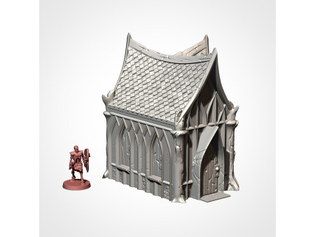 Villa élfica. Elfos de los bosques. Pack de x7 edificios - Conjunto de estructuras para escenografía