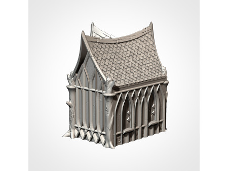 Villa élfica. Elfos de los bosques. Pack de x7 edificios - Conjunto de estructuras para escenografía