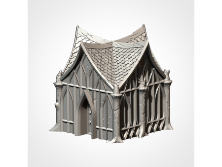 Villa élfica. Elfos de los bosques. Pack de x7 edificios - Conjunto de estructuras para escenografía