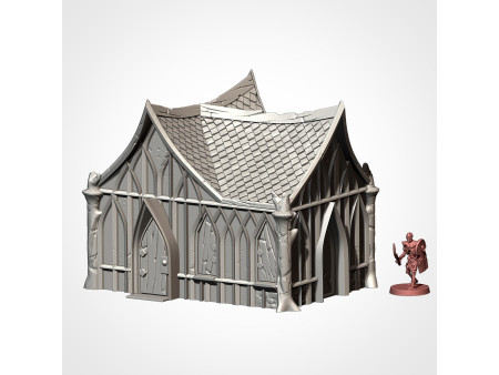 Villa élfica. Elfos de los bosques. Pack de x7 edificios - Conjunto de estructuras para escenografía