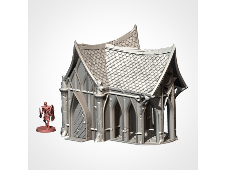 Villa élfica. Elfos de los bosques. Pack de x7 edificios - Conjunto de estructuras para escenografía