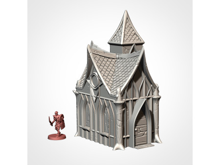Villa élfica. Elfos de los bosques. Pack de x7 edificios - Conjunto de estructuras para escenografía