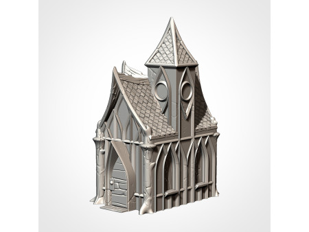 Villa élfica. Elfos de los bosques. Pack de x7 edificios - Conjunto de estructuras para escenografía
