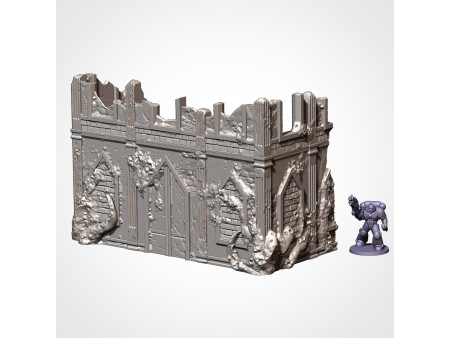 Pack de x12 piezas de ruinas infestadas de ciudad - Conjunto de estructuras para escenografía