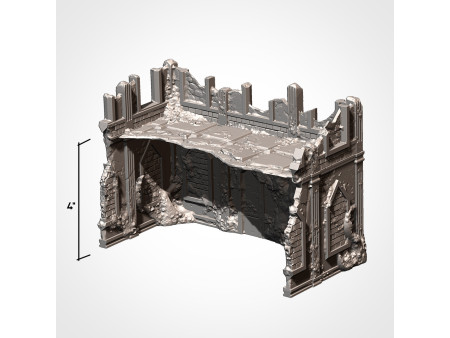 Pack de x12 piezas de ruinas infestadas de ciudad - Conjunto de estructuras para escenografía