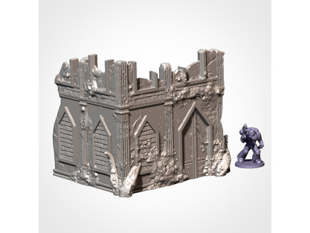 Pack de x12 piezas de ruinas infestadas de ciudad - Conjunto de estructuras para escenografía