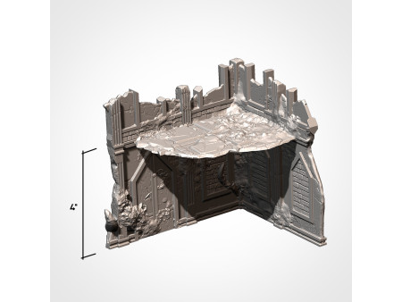 Pack de x12 piezas de ruinas infestadas de ciudad - Conjunto de estructuras para escenografía