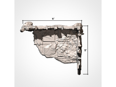 Pack de x12 piezas de ruinas infestadas de ciudad - Conjunto de estructuras para escenografía