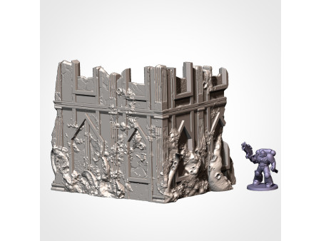 Pack de x12 piezas de ruinas infestadas de ciudad - Conjunto de estructuras para escenografía