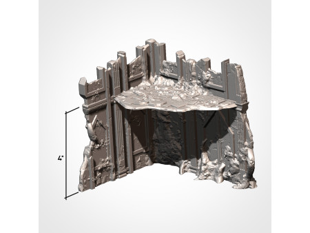 Pack de x12 piezas de ruinas infestadas de ciudad - Conjunto de estructuras para escenografía